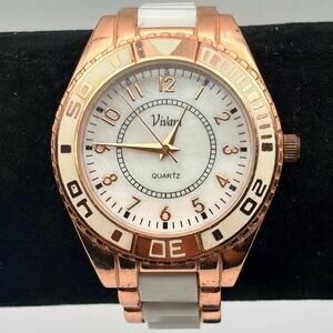 Gold & White Vivani Men’s Watch